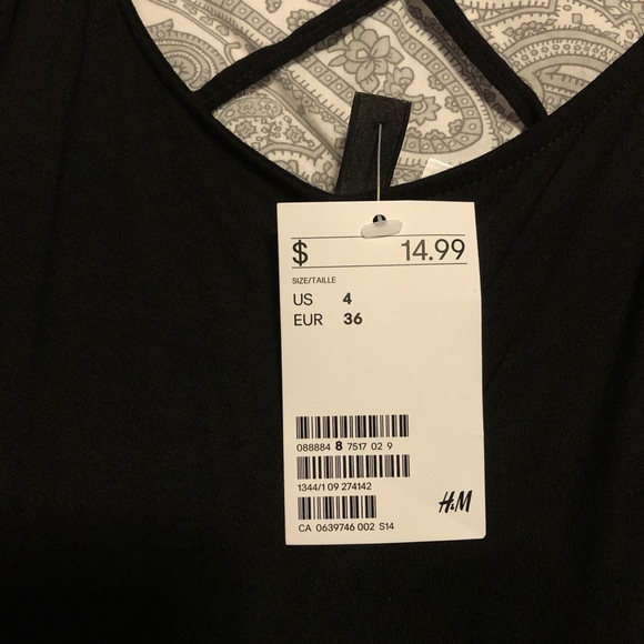 Black Spaghetti strap T-shirt dress - Picture 3 of 3